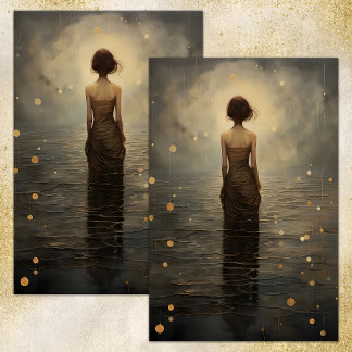 ARIELS RÜCKKEHR ZUM MEERESTIEGEPAPIER SEIDENPAPIER