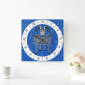 Aries 13 Stunden Wall-Uhr Quadratische Wanduhr (Zuhause)