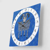 Aries 13 Stunden Wall-Uhr Quadratische Wanduhr (Winkel)