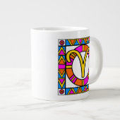ARIES 20 oz. Jumbo Tasse - Tikki Muster (Vorderseite Rechts)
