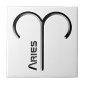 ARIES, abstrakte Gestaltung des Zodiakzeichens, Fliese (Vorderseite)