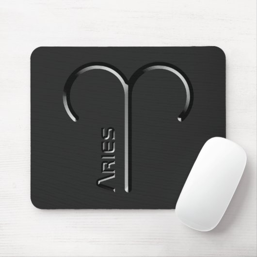 ARIES, abstrakte Gestaltung des Zodiakzeichens, Mousepad (Mit Mouse)
