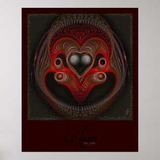 Aries Abstrakte Kunst Poster