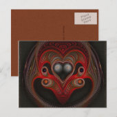 Aries Abstrakte Kunst Postkarte (Vorne/Hinten)