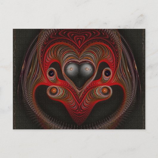 Aries Abstrakte Kunst Postkarte (Vorderseite)