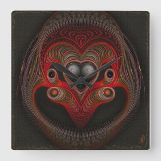 Aries Abstrakte Kunst Quadratische Wanduhr