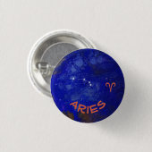 Aries Abzeichen, Zodiac Horoskop-Abzeichen Button (Vorne & Hinten)