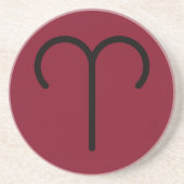 Aries-Achterbahn Getränkeuntersetzer (Vorne)