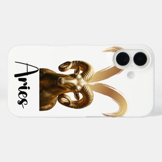 Aries Apple iPhone Case (Rückseite (Horizontal))