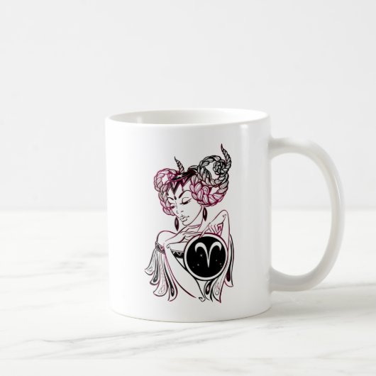 Aries Art Deco Lady Kaffeetasse (Rechts)