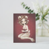 Aries Astrologie Fantasy Art Postcard Postkarte (Stehend Vorderseite)