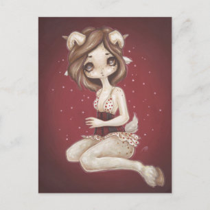 Aries Astrologie Fantasy Art Postcard Postkarte