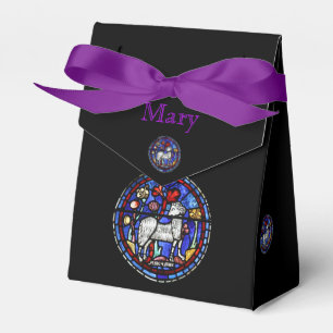 Aries Astrologie Hartglas Monogram Fevor Box Geschenkschachtel