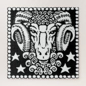 Aries Astrologie Horoskop Zodiac-Zeichen Puzzle (Vertikal)