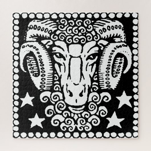 Aries Astrologie Horoskop Zodiac-Zeichen Puzzle (Vertikal)