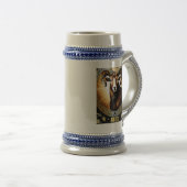 Aries Astrologie-Zeichen Bierglas (VorderseiteRechts)