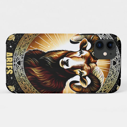 Aries Astrologie-Zeichen Case-Mate iPhone Hülle (Rückseite (Horizontal))