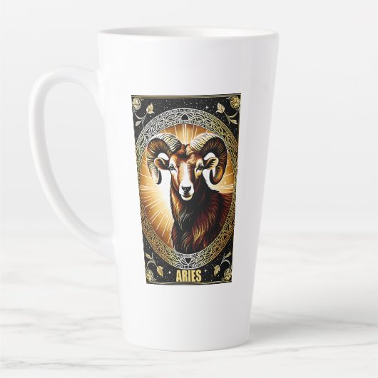 Aries Astrologie-Zeichen Milchtasse (Links)