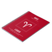 Aries Astrologie-Zeichen Notizblock (Linke Seite)