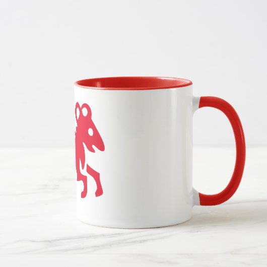 Aries Astrologie-Zeichen, Ringer-Tasse Tasse (Rechts)