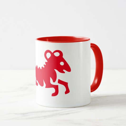 Aries Astrologie-Zeichen, Ringer-Tasse Tasse (VorderseiteRechts)
