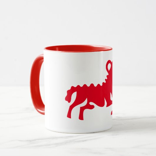 Aries Astrologie-Zeichen, Ringer-Tasse Tasse (Vorderseite Links)