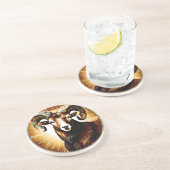 Aries astrologisches Zeichen Getränkeuntersetzer (Seite)