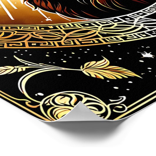 Aries astrologisches Zeichen Poster (Ecke)