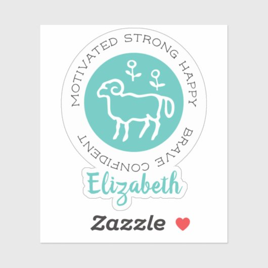 Aries Aufkleber (Blatt)