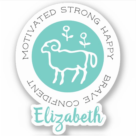 Aries Aufkleber (Vorderseite)