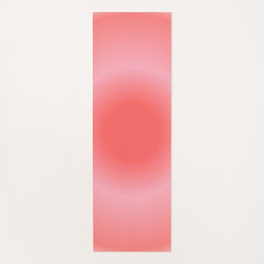 Aries Aura Gradient Zodiac, Rosa Farbton Yogamatte (Vorderseite)