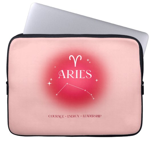 Aries aura laptopschutzhülle (Vorderseite)
