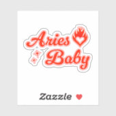 Aries baby aufkleber (Blatt)