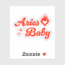 Aries baby aufkleber