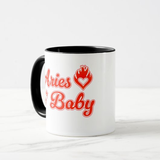 Aries baby mug tasse (Vorderseite Links)