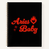 Aries baby notebook  notizblock (Vorderseite)