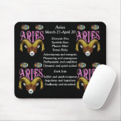 Aries Birth Sign Zodiac Mouse Pad Mousepad (Mit Mouse)