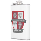 Aries Birthday Crest™ for April 1-19 Flachmann (Links)