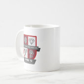 Aries Birthday Crest™ for April 1-19 Mug Kaffeetasse (Vorderseite Links)