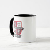 Aries Birthday Crest™ for April 1-19 Mug Tasse (Vorderseite Links)