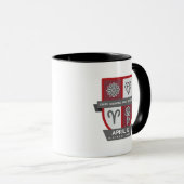 Aries Birthday Crest™ for April 1-19 Mug Tasse (VorderseiteRechts)