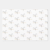 Aries Birthday Geschenkpapier Set (Vorderseite 3)