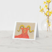 Aries Birthday Karte (Gelbe Blume)