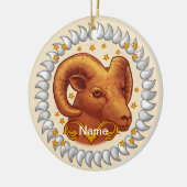 Aries Birthday-Ornamente Keramik Ornament (Links)