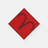 Aries Birthday Party Napkins Serviette (Ecke)