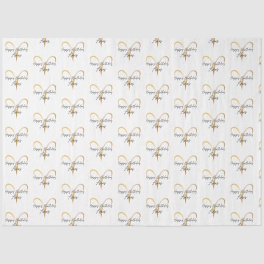 Aries Birthday Wrap Seidenpapier (Vorderseite)