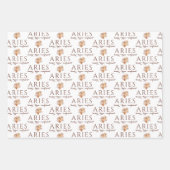 Aries Birthday Wrapping Paper Sheets Geschenkpapier Set (Vorderseite)