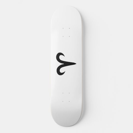 Aries Black Skateboard (Vorderseite)