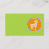 Aries Business Card Visitenkarte (Rückseite)