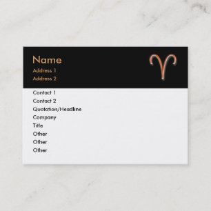 Aries Business Card Visitenkarte